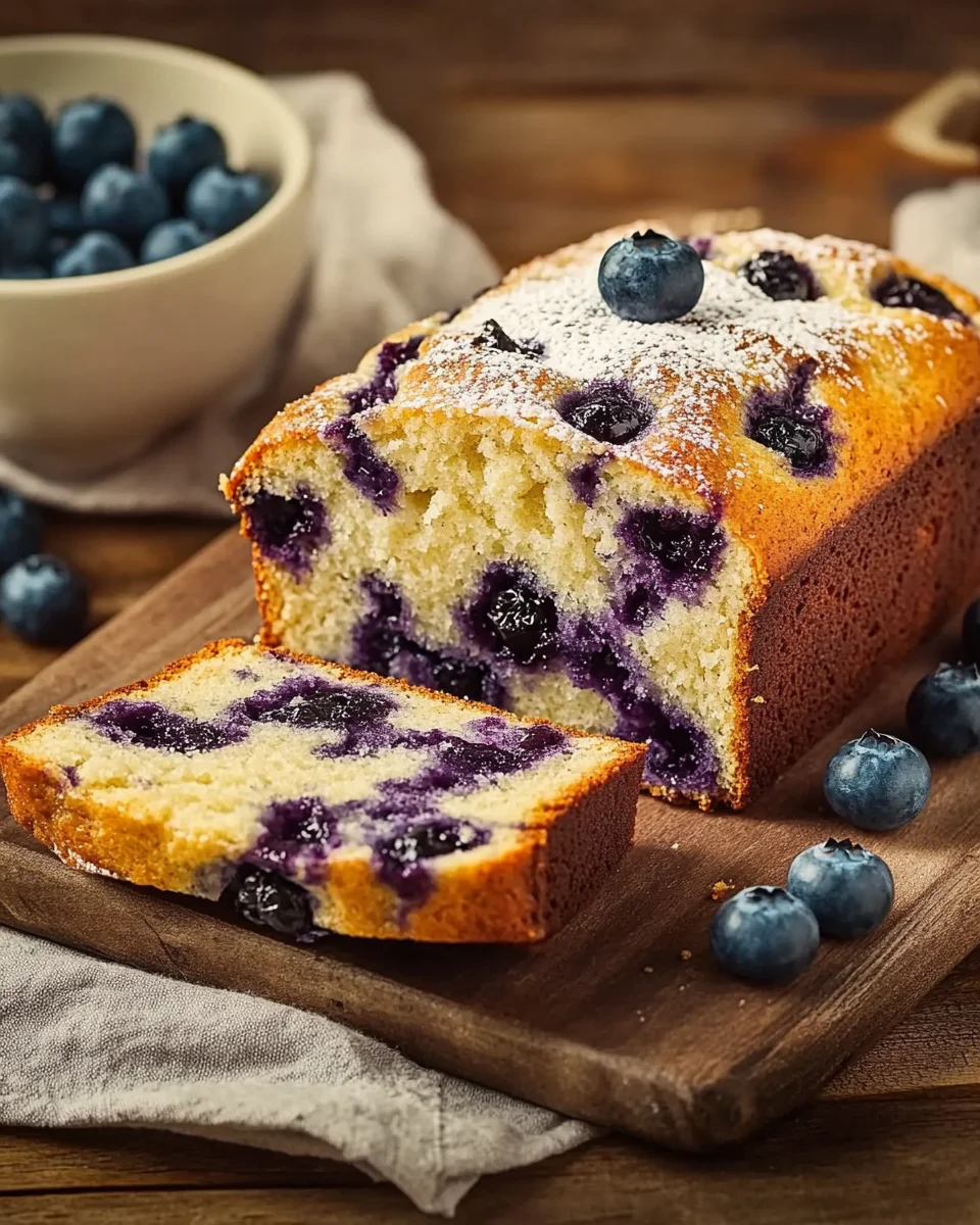 Blueberry Cream Cheese Bread
