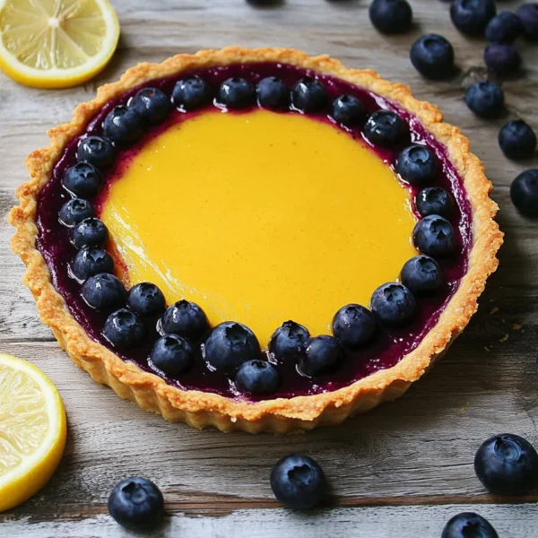 Blueberry–Lemon Curd Tart