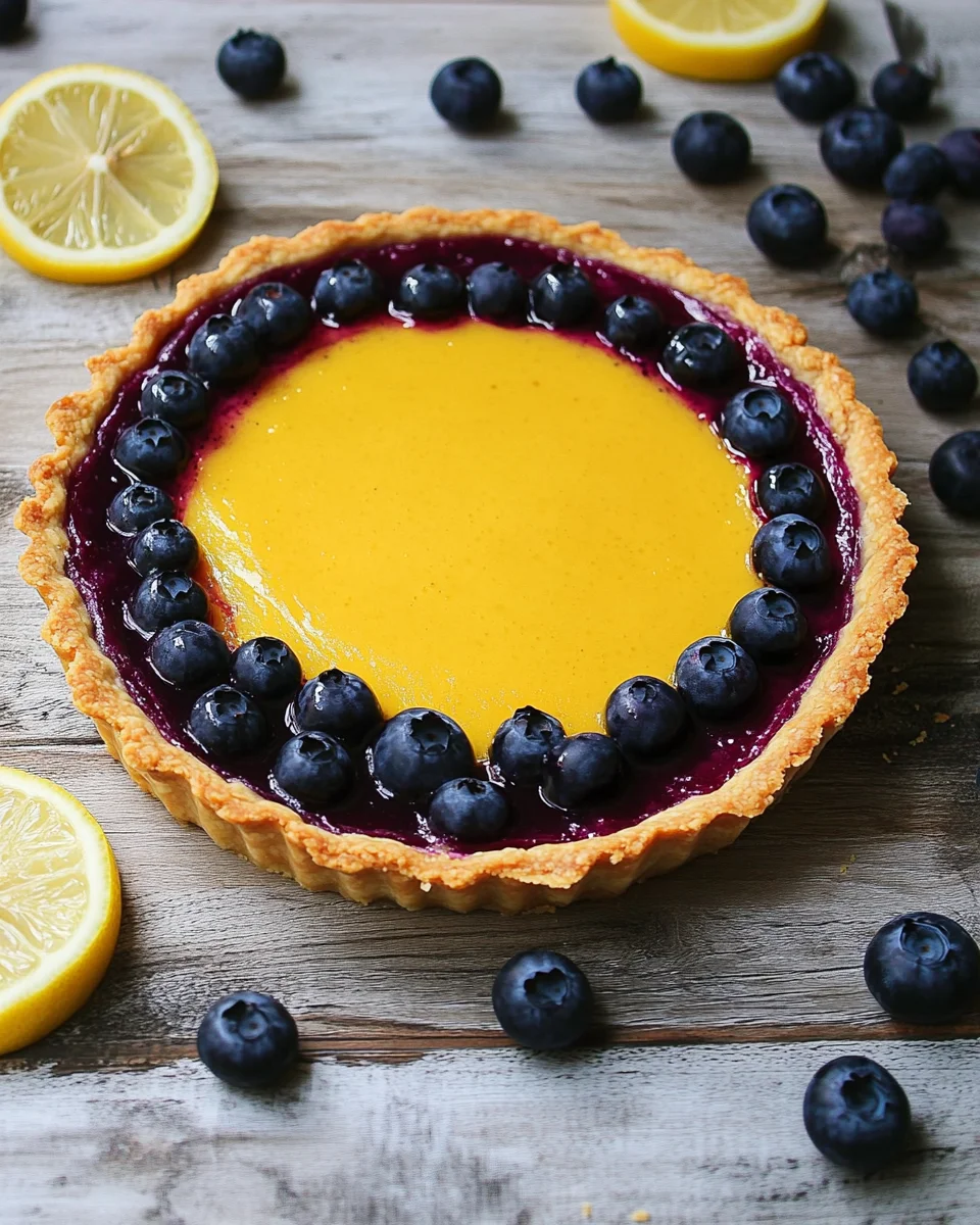 Blueberry&ndash;Lemon Curd Tart