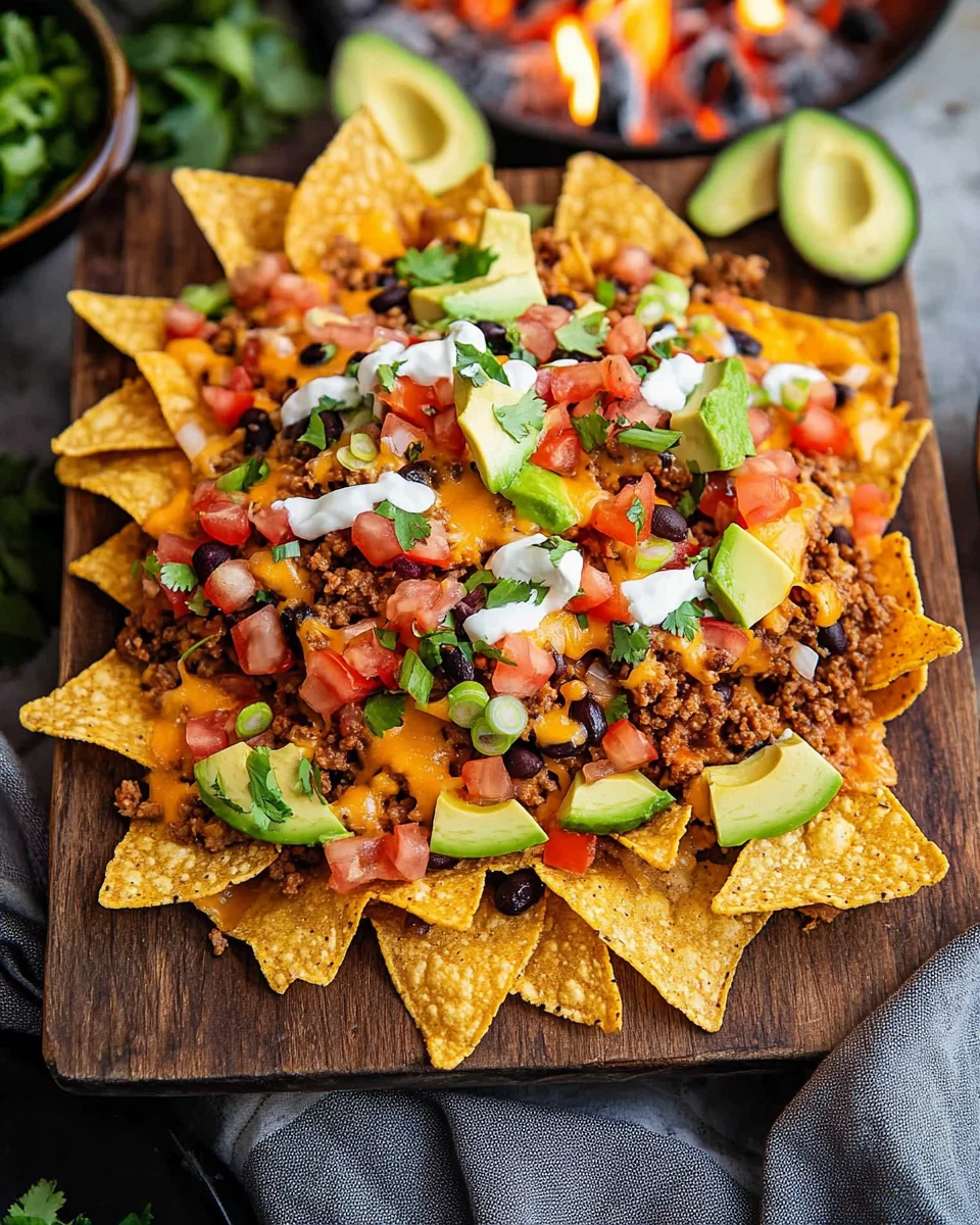 Campfire Grilled Nachos