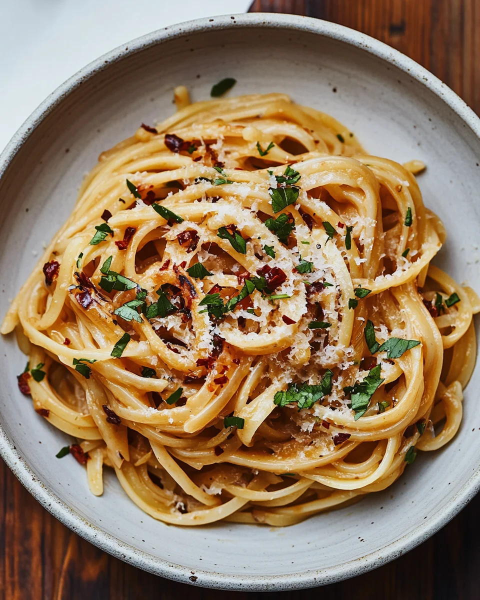 Caramelized Onion Pasta with Chili Oil: A Sweet and Spicy Flavor Bomb