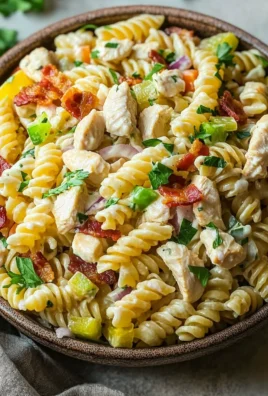 Chicken Bacon Ranch Pasta Salad