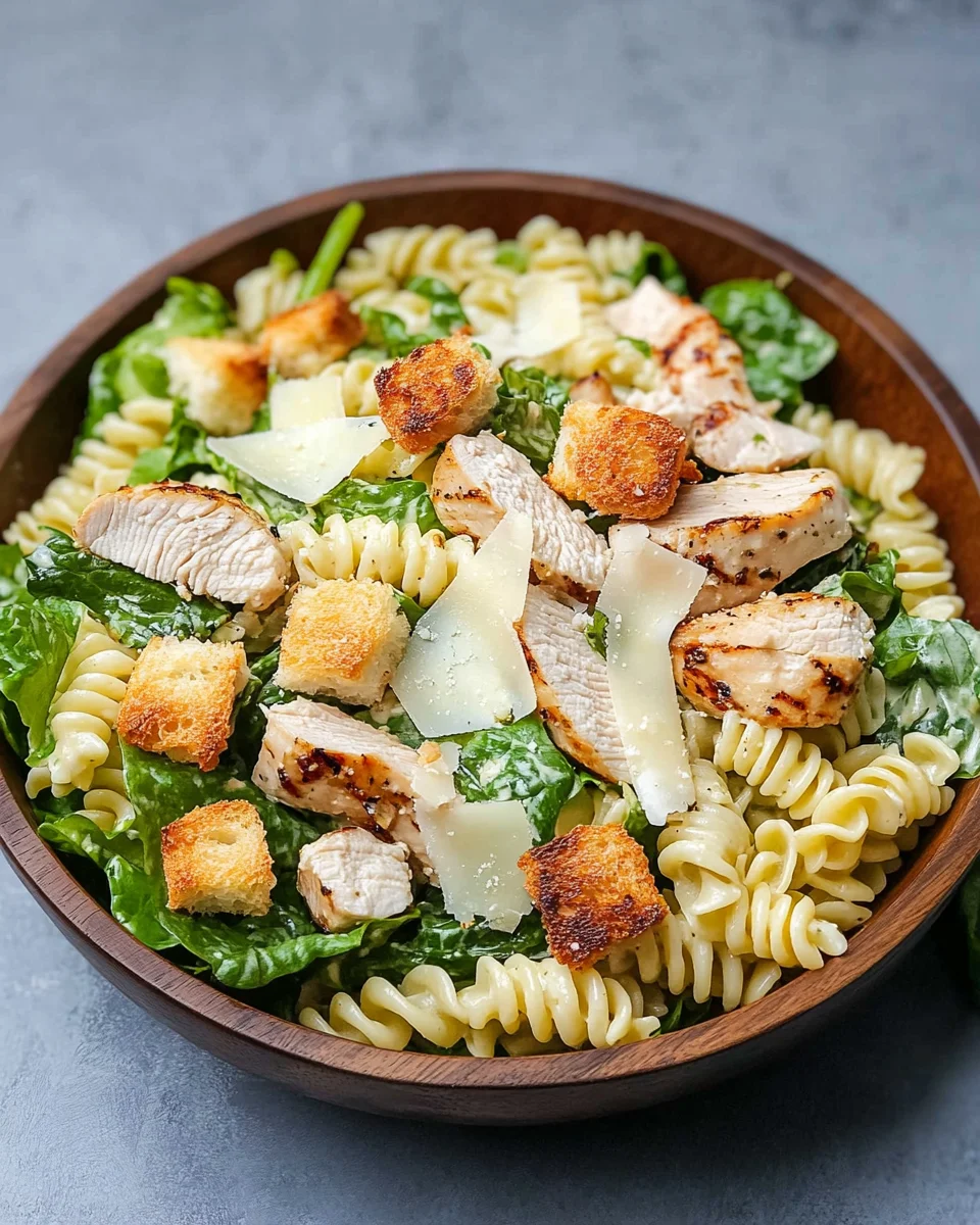 Chicken Caesar Pasta Salad
