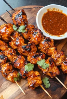 Chipotle Honey Chicken Skewers