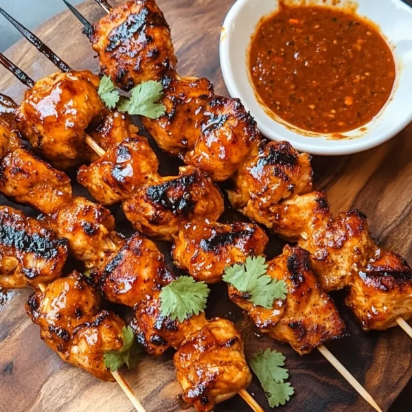 Chipotle Honey Chicken Skewers