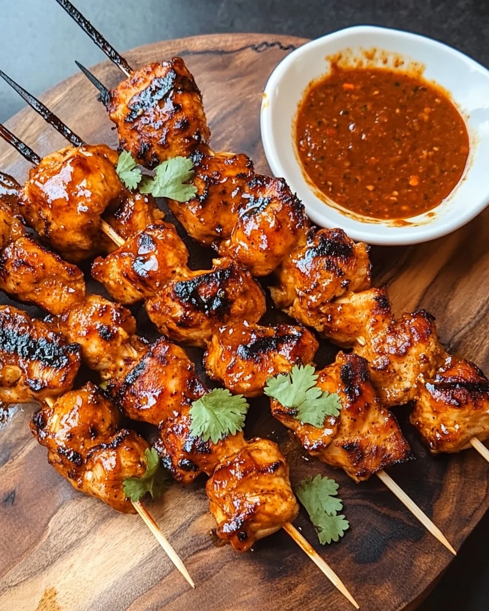 Chipotle Honey Chicken Skewers