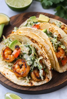 Cilantro Lime Shrimp Tacos with Creamy Slaw