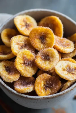 Cinnamon Sugar Air Fryer Banana Chips
