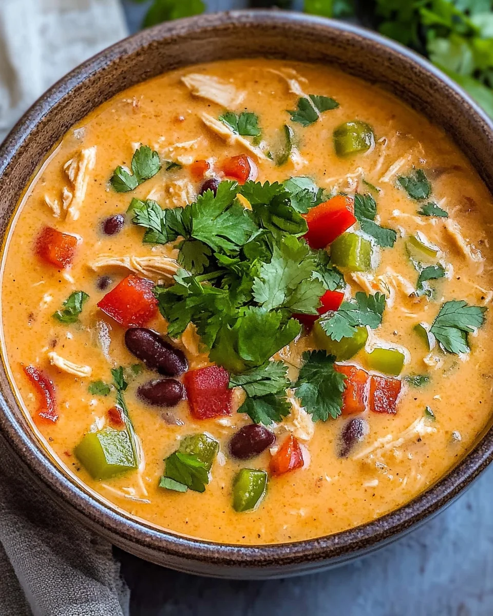 Creamy Chicken Enchilada Soup (Easy One-Pot Recipe)