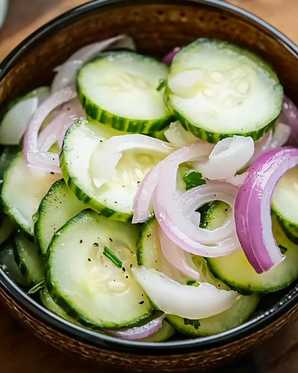 Cucumber Onion Salad Recipe