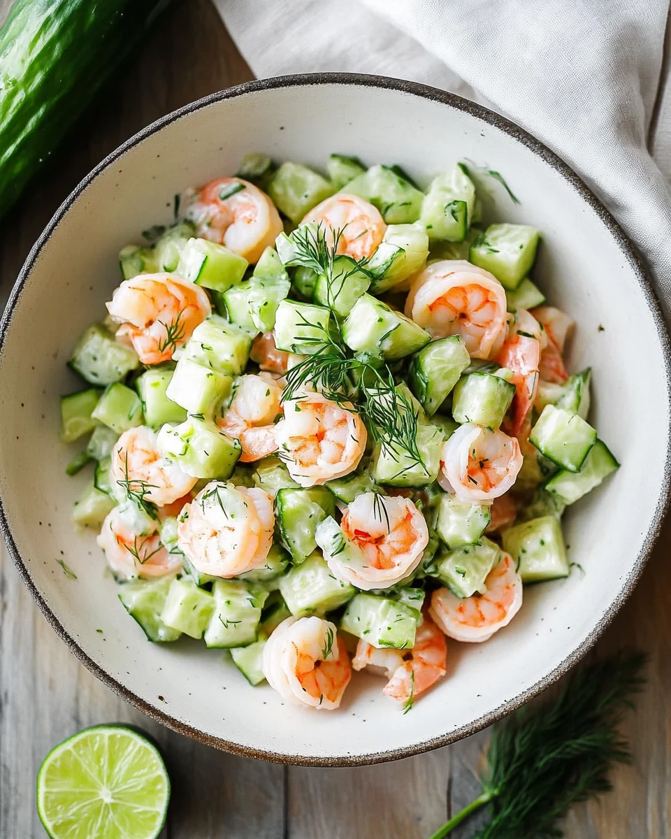 Cucumber Shrimp Salad