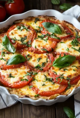 Easy Crustless Tomato Pie