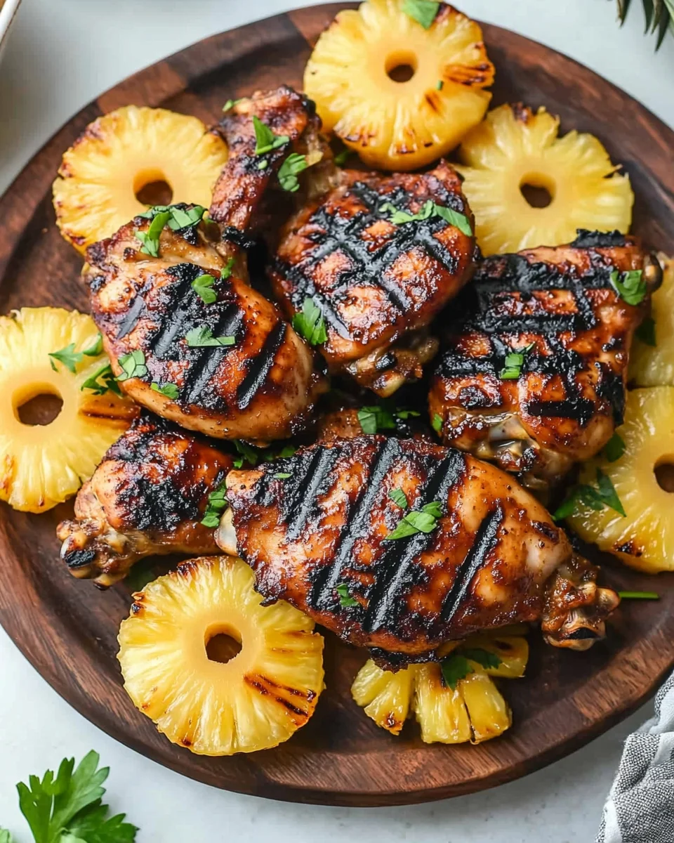 Easy Homemade Grilled Pineapple Chicken