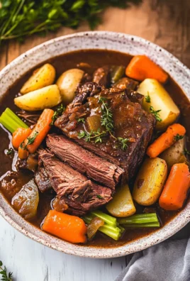 Easy Slow Cooker Pot Roast Recipe With Vegetables