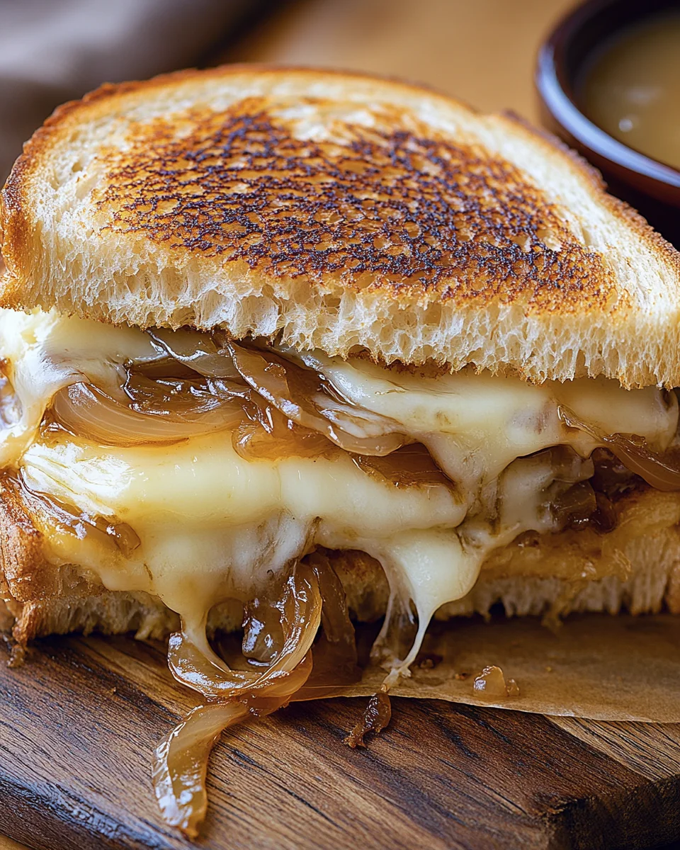 French Onion Grilled Cheese Sandwich