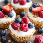Frozen Yogurt Granola Cups