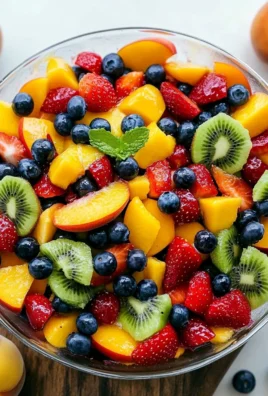 Fruit Salad with Honey Lime Dressing