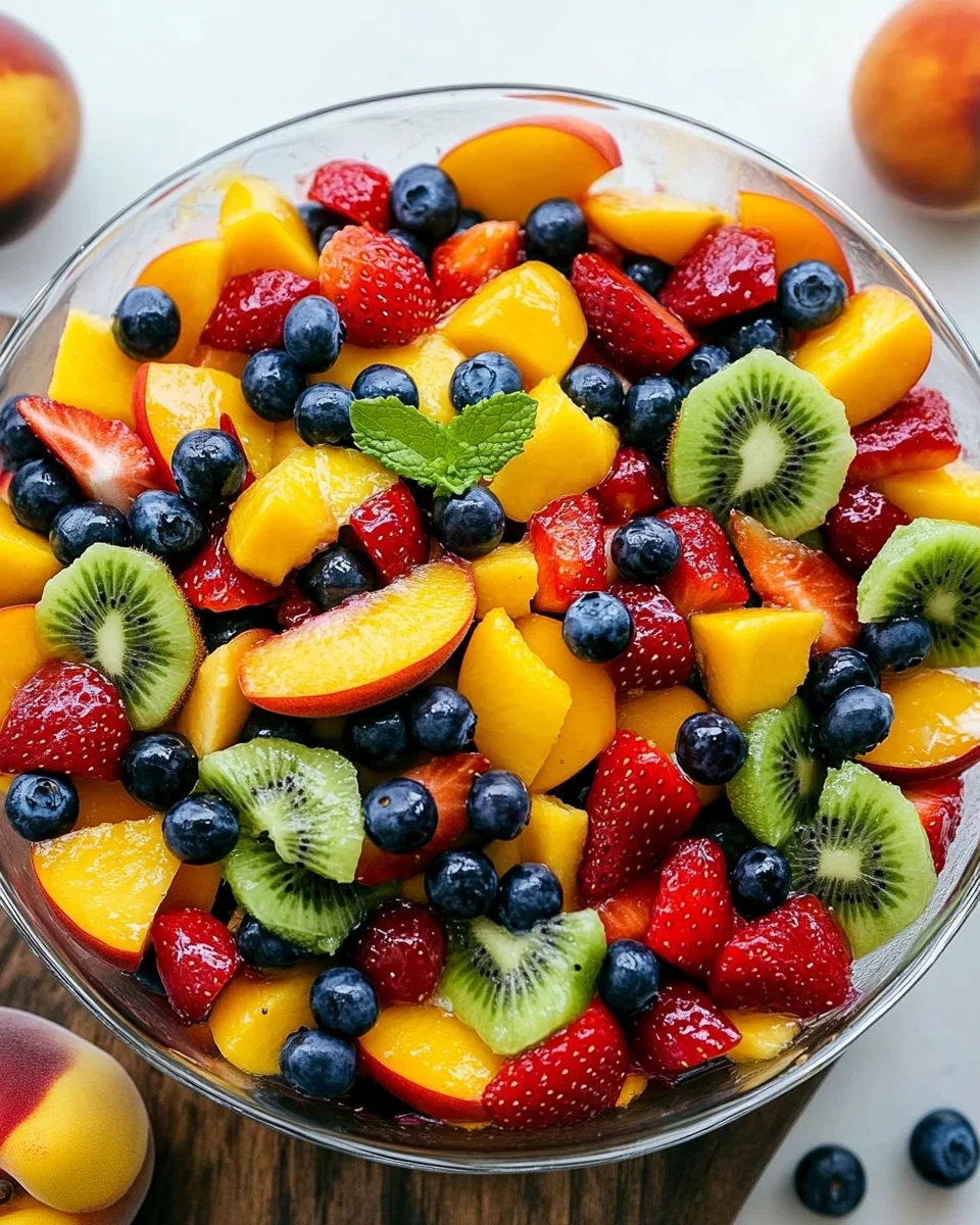 Fruit Salad with Honey Lime Dressing