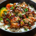 Honey BBQ Chicken Rice