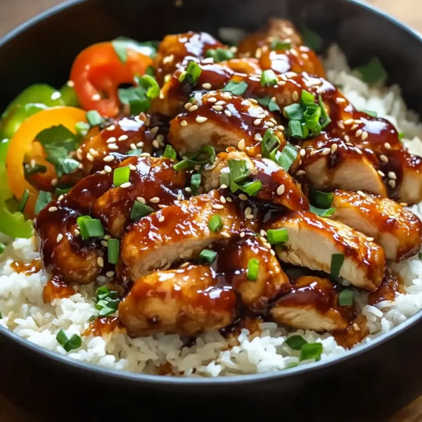 Honey BBQ Chicken Rice