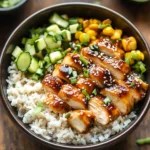 Honey BBQ Chicken Rice Bowl