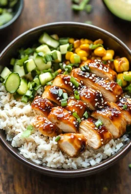 Honey BBQ Chicken Rice Bowl