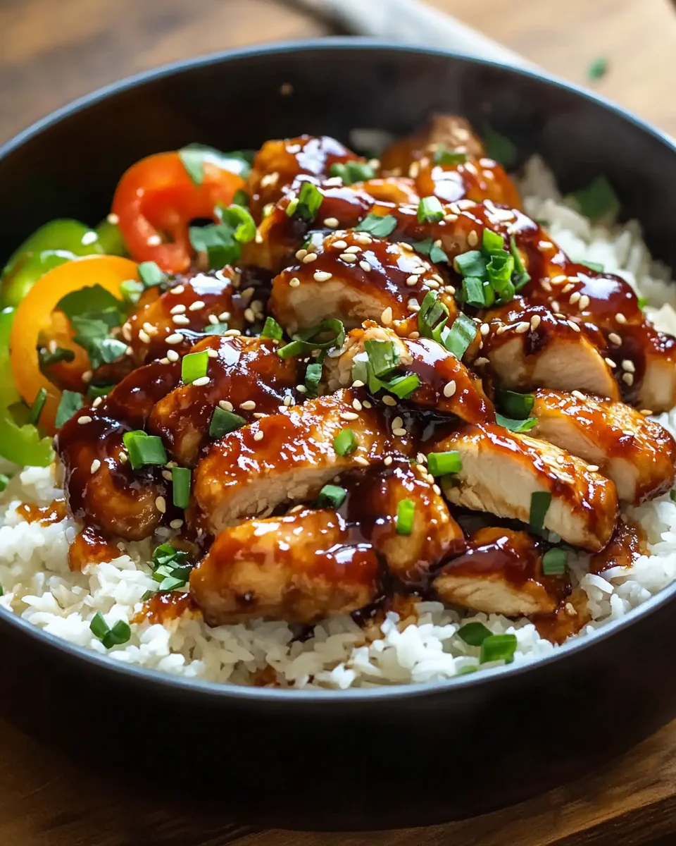 Honey BBQ Chicken Rice