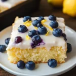 Lemon Blueberry Sheet Cake