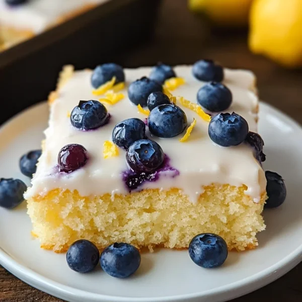Lemon Blueberry Sheet Cake