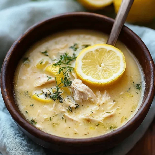 Mediterranean Lemon Chicken Soup: A Creamy, Comforting Bowl of Sunshine