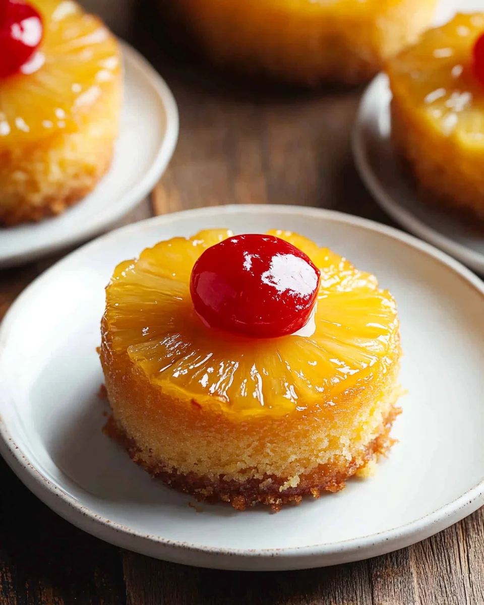 Mini Pineapple Upside Down Cakes
