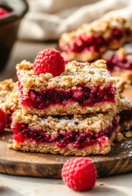 Raspberry Oatmeal Crumble Bars