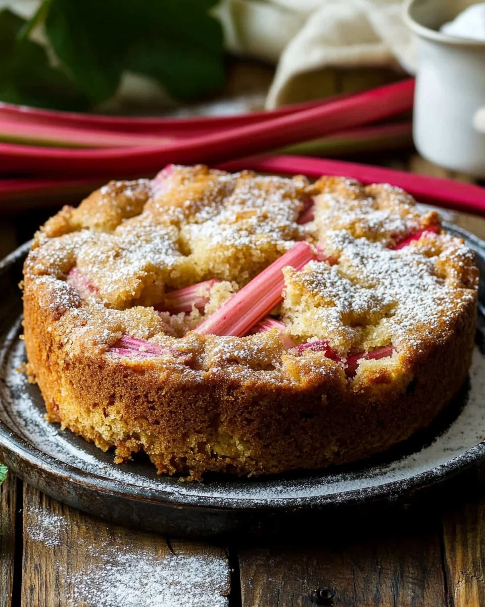 Rhubarb Cake