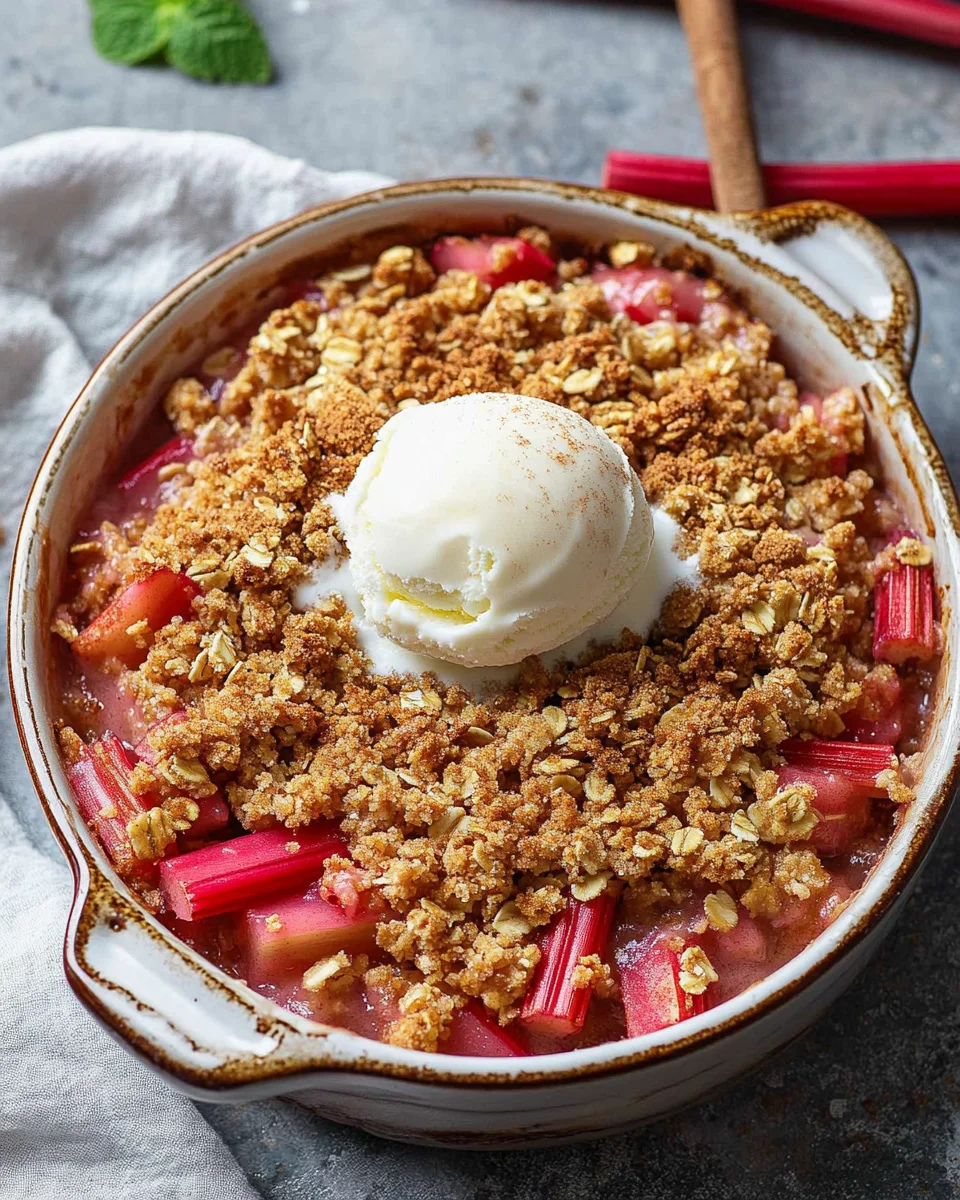 Rhubarb Crunch