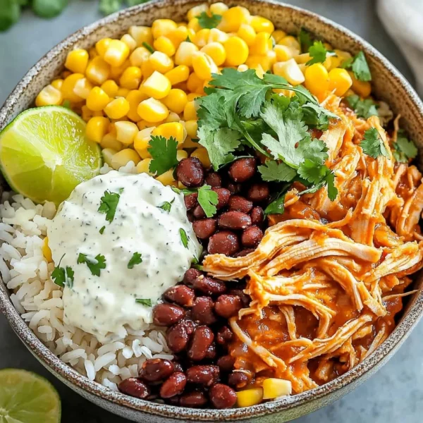 Slow Cooker Chicken Burrito Bowl