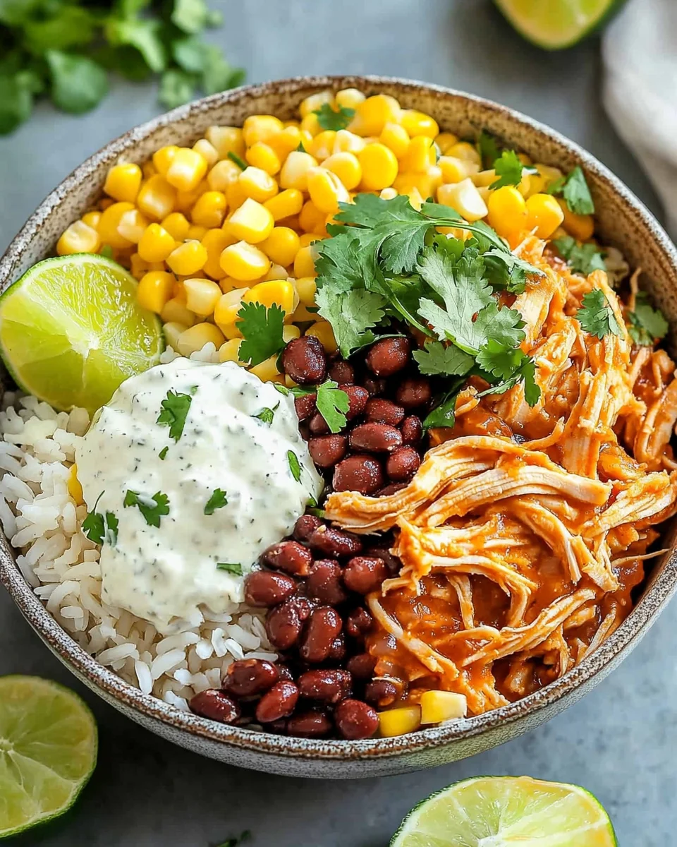 Slow Cooker Chicken Burrito Bowl