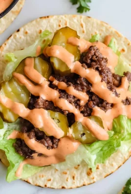 Smash Burger Taco Recipe + Burger Sauce