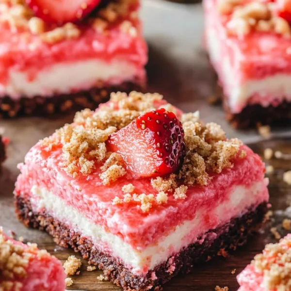 Strawberry Shortcake Brownies