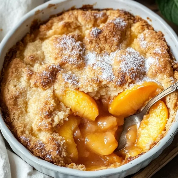 The Easiest Southern Peach Cobbler