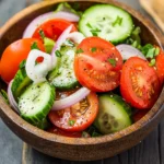 Tomato, Cucumber, and Onion Salad