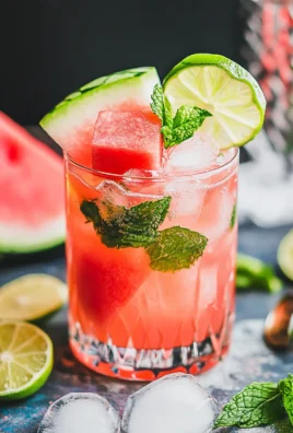 Watermelon Mint Mojito Mocktail