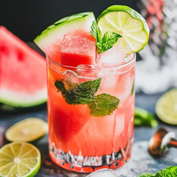Watermelon Mint Mojito Mocktail