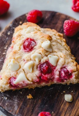 White Chocolate Raspberry Scones