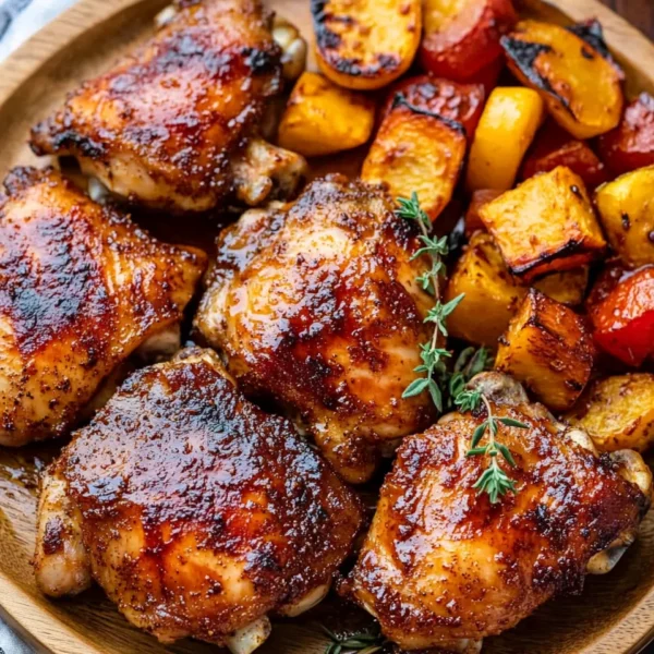 30-min Oven Baked Boneless Skinless Chicken Thighs