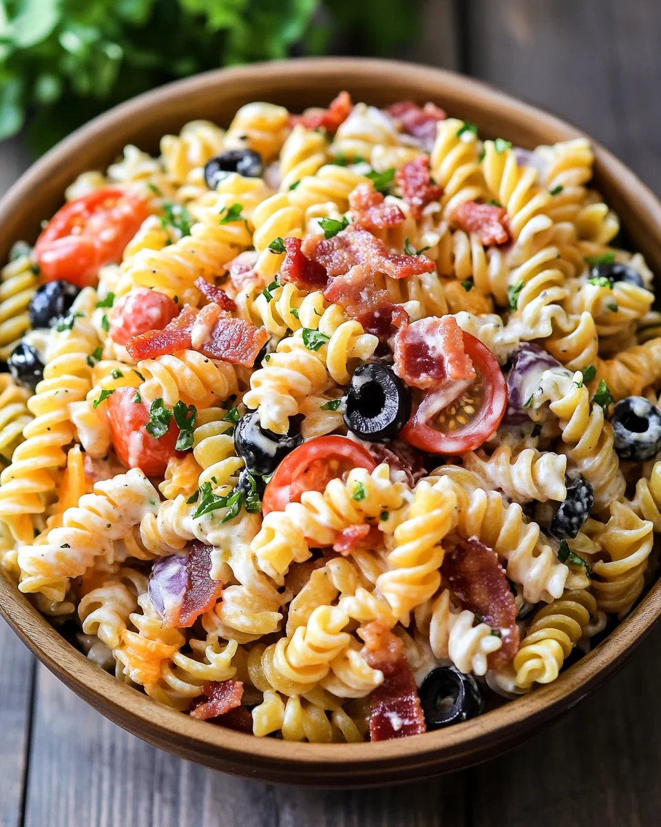 Bacon Ranch Pasta Salad