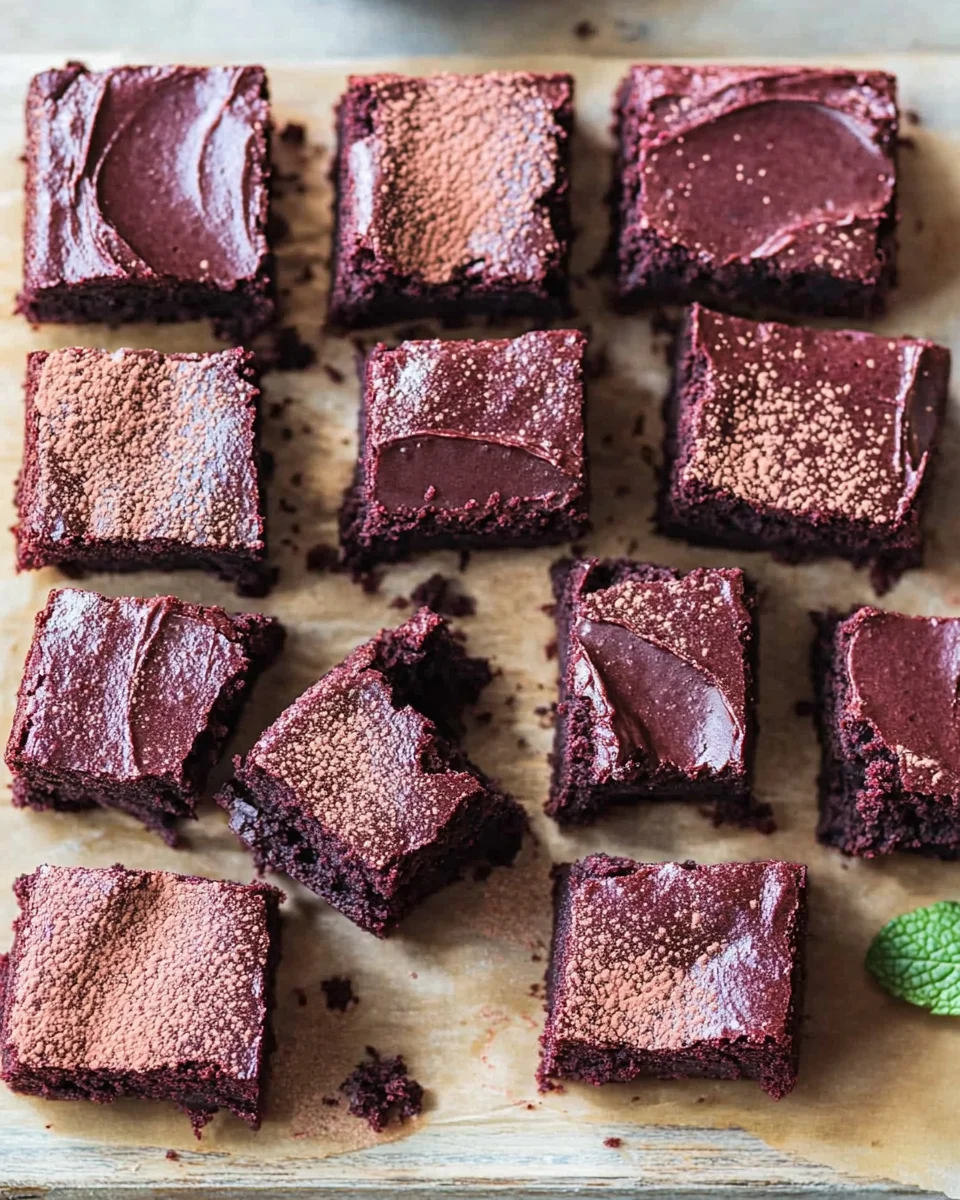 Beetroot Brownies with a Chocolate Avocado Frosting