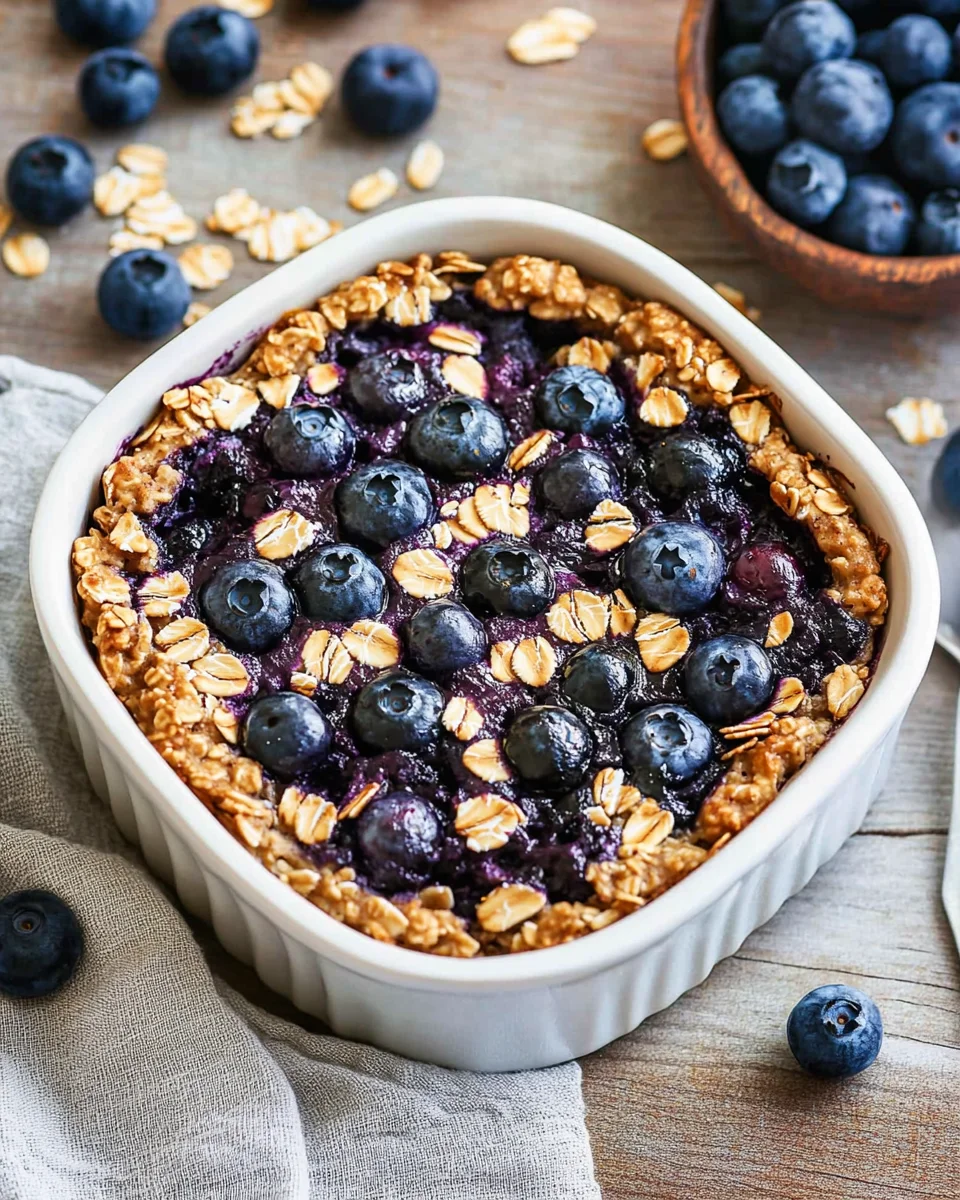 Blueberry Baked Oatmeal