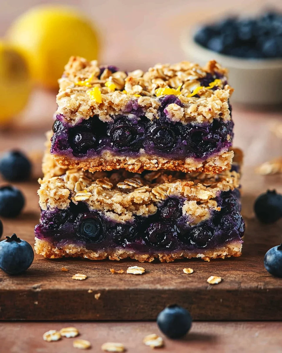 Blueberry Oatmeal Bars
