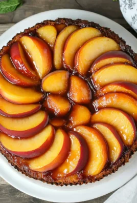 Bourbon Peach Upside-Down Cake