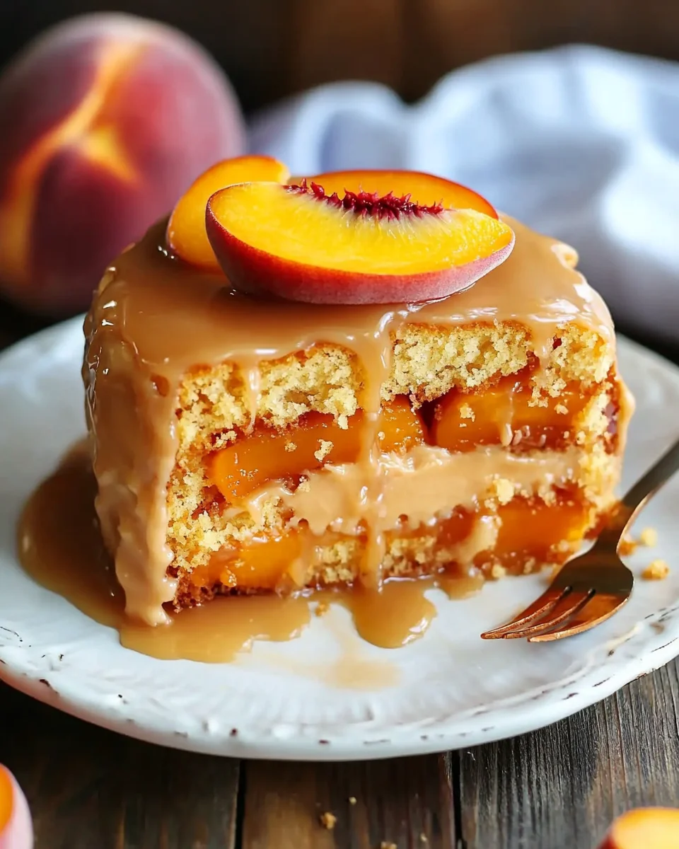 Brown Sugar Peach Cake